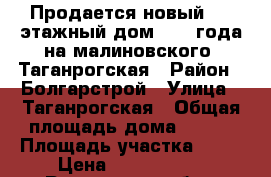 Продается новый 2-x этажный дом 2016 года на малиновского /Таганрогская › Район ­ Болгарстрой › Улица ­ Таганрогская › Общая площадь дома ­ 130 › Площадь участка ­ 80 › Цена ­ 3 500 000 - Ростовская обл., Ростов-на-Дону г. Недвижимость » Дома, коттеджи, дачи продажа   